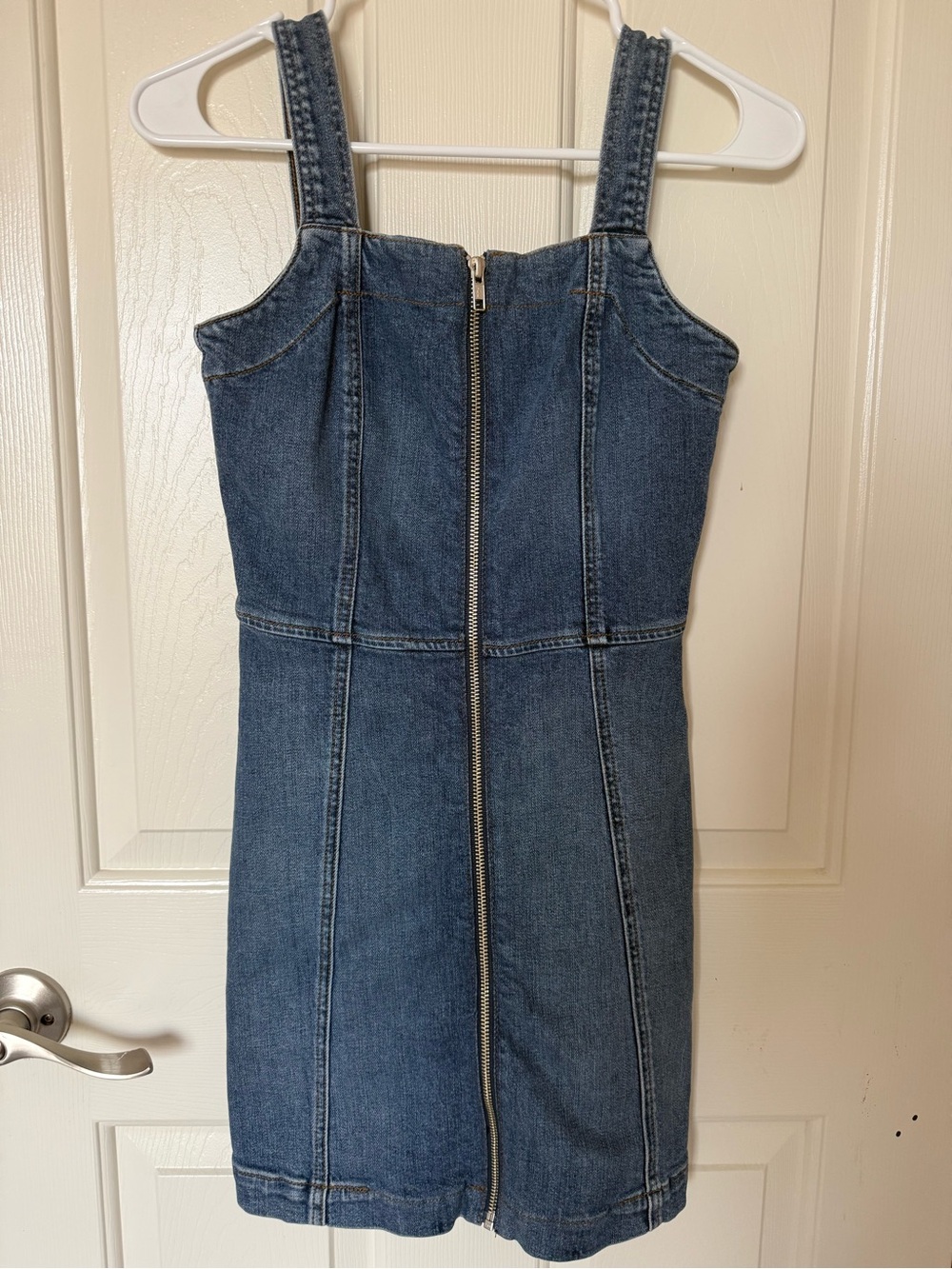 Reformation Denim Zip Up Mini Dress Size 2 Like New EUC